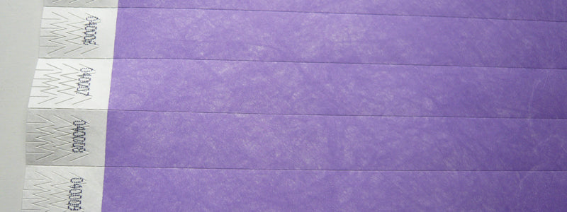 bracelet en tyvek sans marquage lavande 19mm