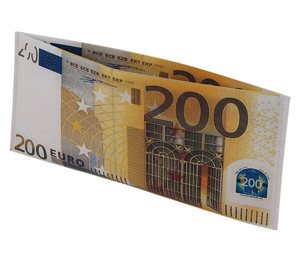 porte-billets motif 200 euros 19cm