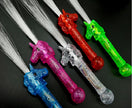 baton fibres lumineuses led licorne mix 43cm