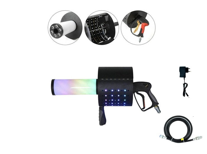 canon lumineux led''s co2 + confettis 2 en 1