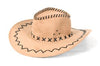 chapeau cowboy imitation cuir beige