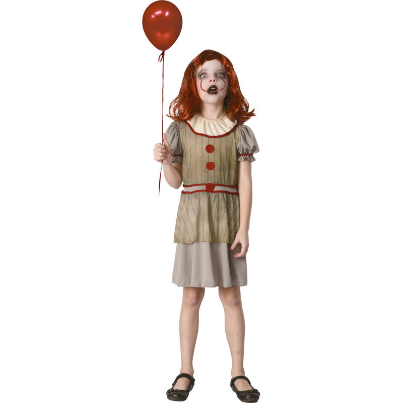 COSTUME PETITE CLOWNETTE TERRIFIANTE 7-9 ANS