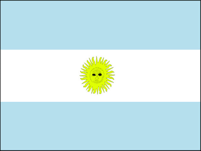 drapeau argentine avec blason 90x150 cm