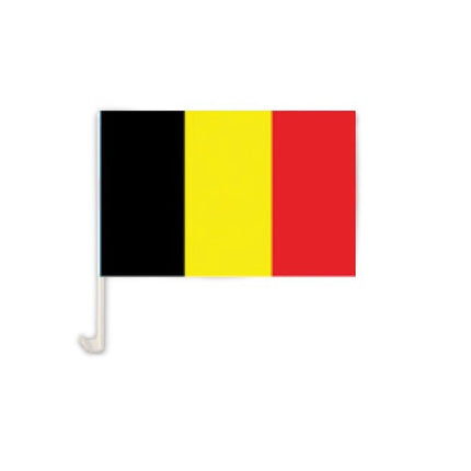 drapeau pour voiture belgique (lot de 2pcs) 20x30cm
