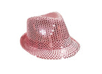 chapeau tribly à sequins rose