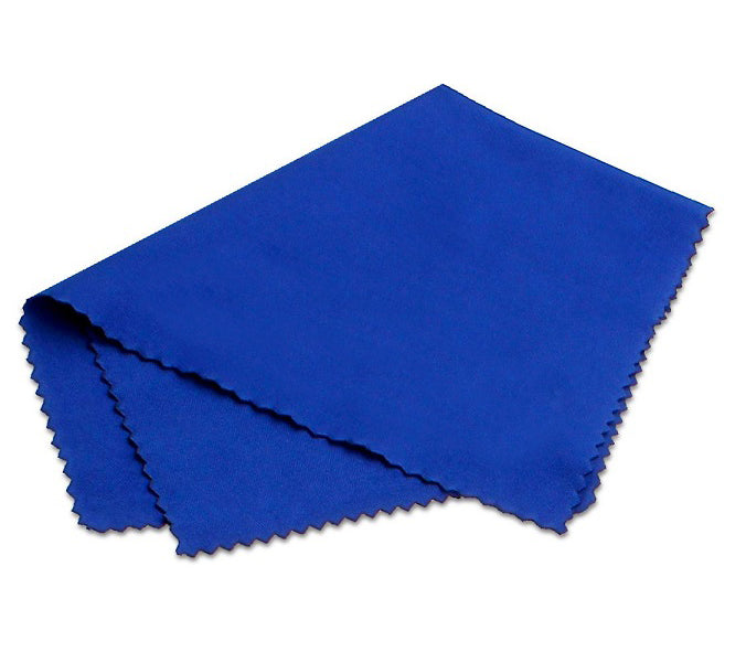 chiffon tissus microfibres pour lunettes bleu