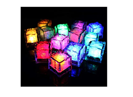 glaçon lumineux cube led multicolore
