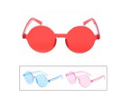 lunettes gag transparentes rondes mix 14cm