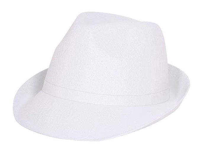 chapeau tribly feutrine blanc luxe adulte