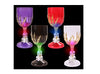 verre à vin motifs crâne lumineux led 18cm