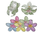 pince à cheveux colorée motif fleur mix 8x8cm