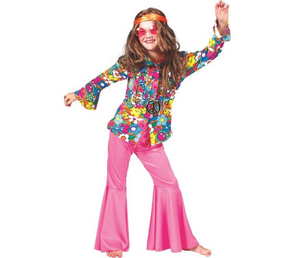 chemise hippie fleurs pour enfant taille 140