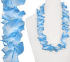 collier de fleurs. tahiti bleu blanc 60mm