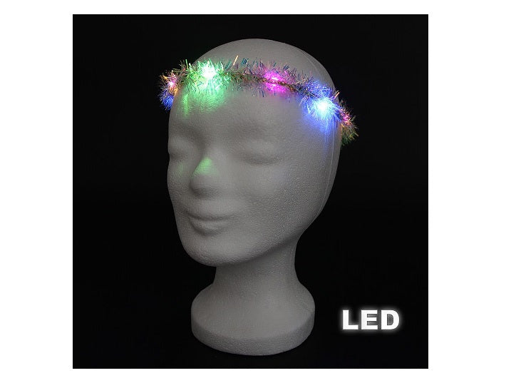 couronne guirlande lumineuse led''s multicolore 17cm