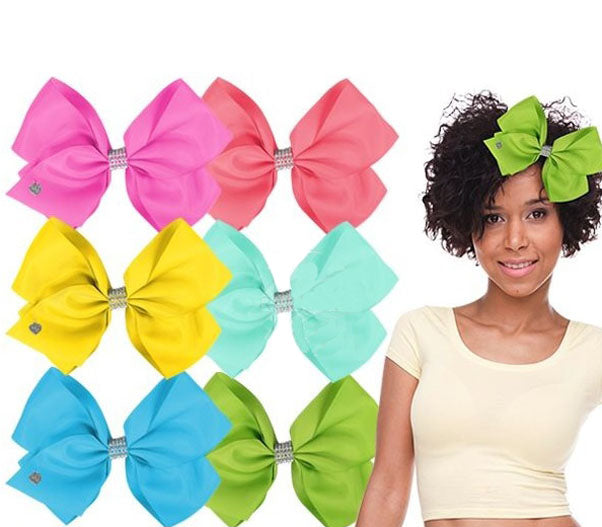 barrette clip noeud papillon avec strass mix