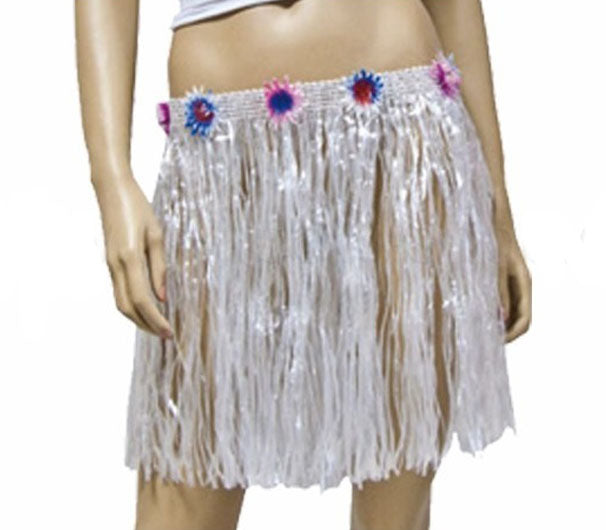 jupe courte 40cm tahiti blanc