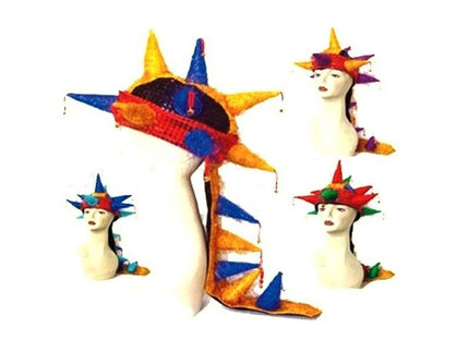 chapeau carnaval avec grelots multicolore 72cm