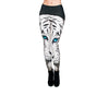 pantalon legging tigre blanc