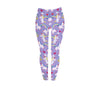 pantalon legging motifs licorne mauve