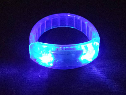 bracelet lumineux led''s plat bleu