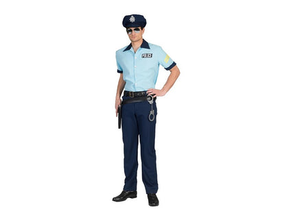 déguisement policier peter 4pcs homme taille l/xl