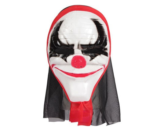 masque coque clown d''horreur avec cagoule