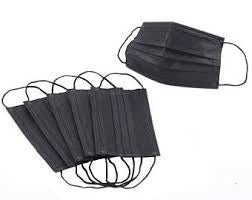 masque chirurgical 3 plis noir (achat par 10pcs)