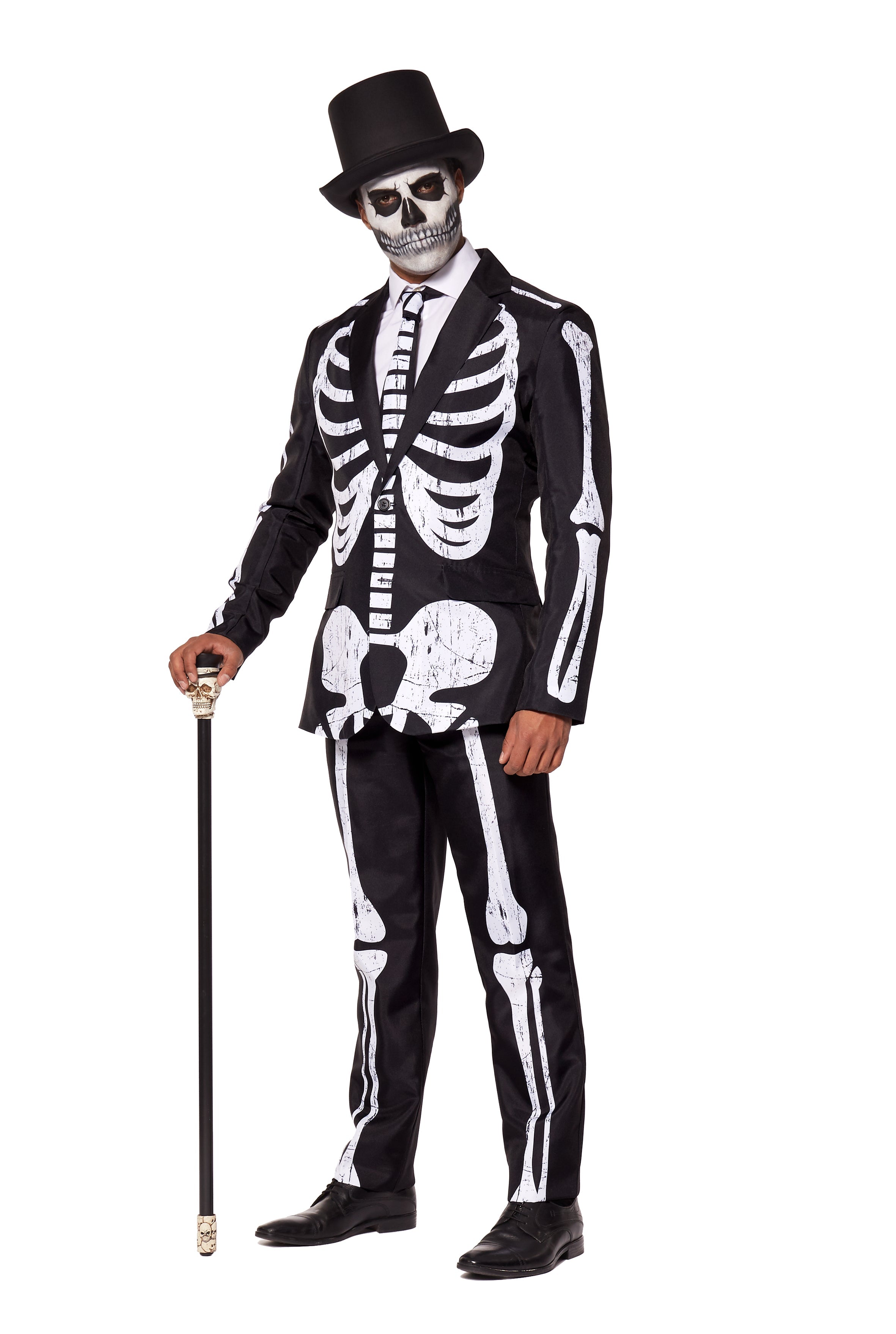 Costume Suitmeister Skeleton Grunge Black