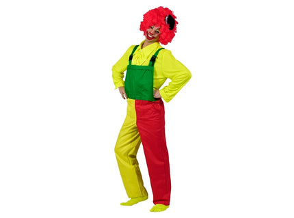 salopette clown tricolore adulte taille l