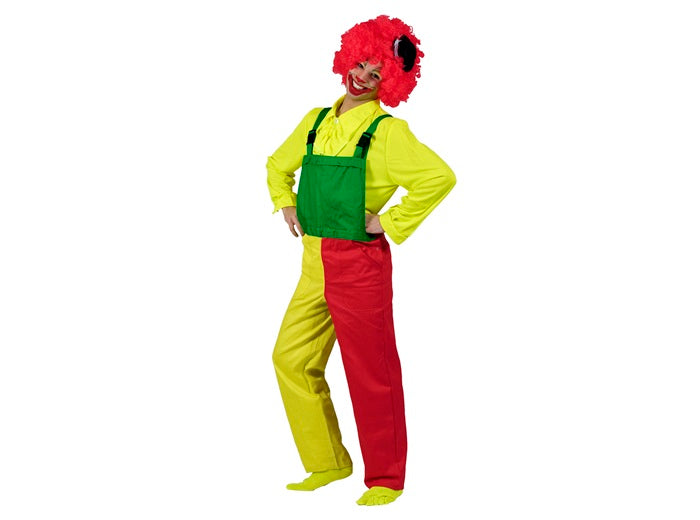 salopette clown tricolore adulte taille l