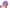 perruque afro moyenne violet