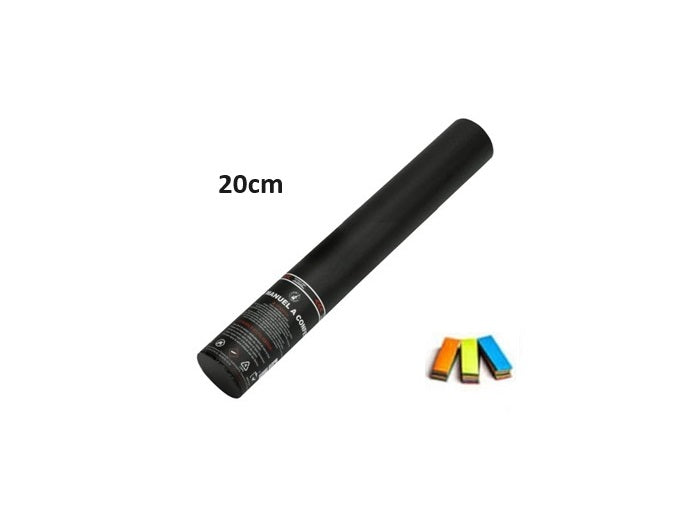 canon à confettis papier multicolore ignifugés 20cm