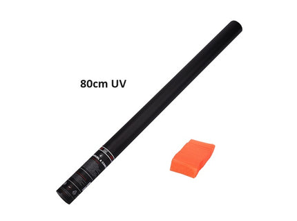 canon à confettis papier uv orange ignifugés 80cm
