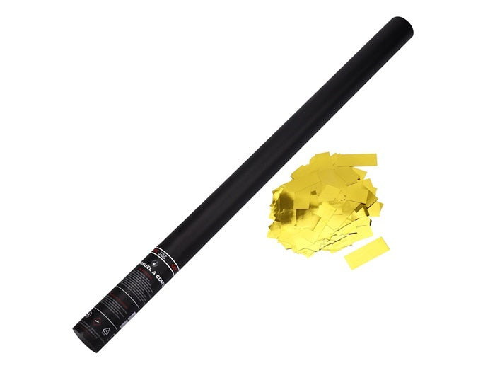 canon à confettis papier métallisé or pro ignifugés 80cm