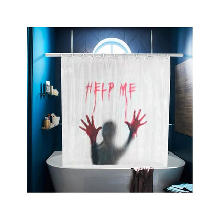 RIDEAU DE DOUCHE HELP ME 180X180CM