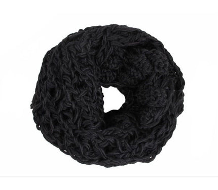 foulard tube tricot sch-259a noir