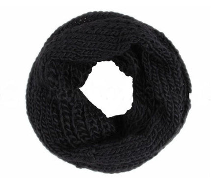 foulard tube tricot sch-271a noir