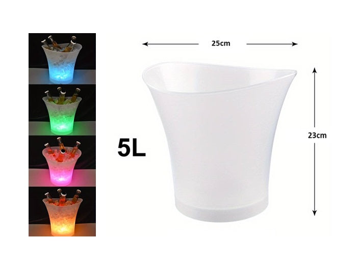 seau à champagne lumineux led 5l