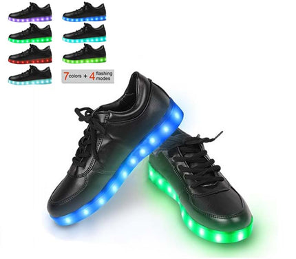 chaussures lumineuses led noir taille 41