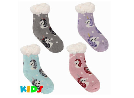 paire de chaussettes motifs licornes enfant taille 30-35 mix