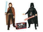 pack déguisements jedi™+ dark vador™ luxe enfant taille l