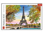 puzzle motif paris romantique 500pcs adulte 48x34cm