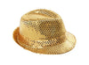 chapeau tribly à sequins or 12cm