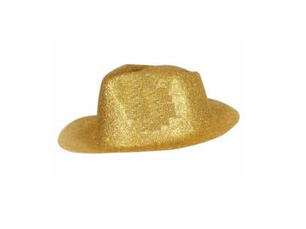 chapeau tribly en pvc à paillettes or