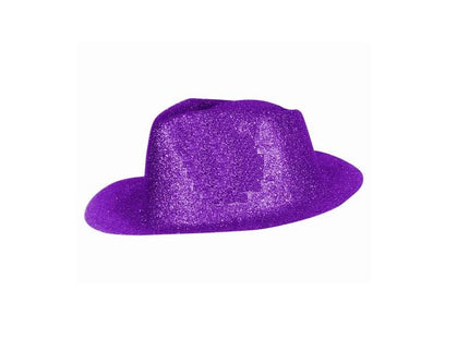 chapeau tribly en pvc à paillettes lilas