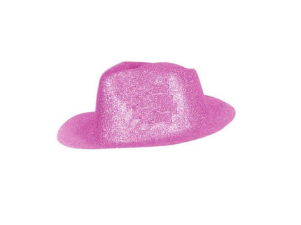 chapeau tribly en pvc à paillettes rose