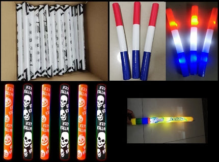 lot de 10000 batons lumineux mousse avec marquage thermoformé