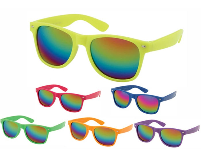 lunettes de soleil rétro vintage neon mix v1002