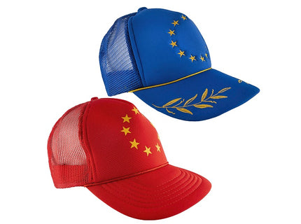 casquette baseball europe bleu ajourée