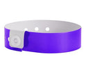 bracelet vinyle brillant sans marquage violet 19mm